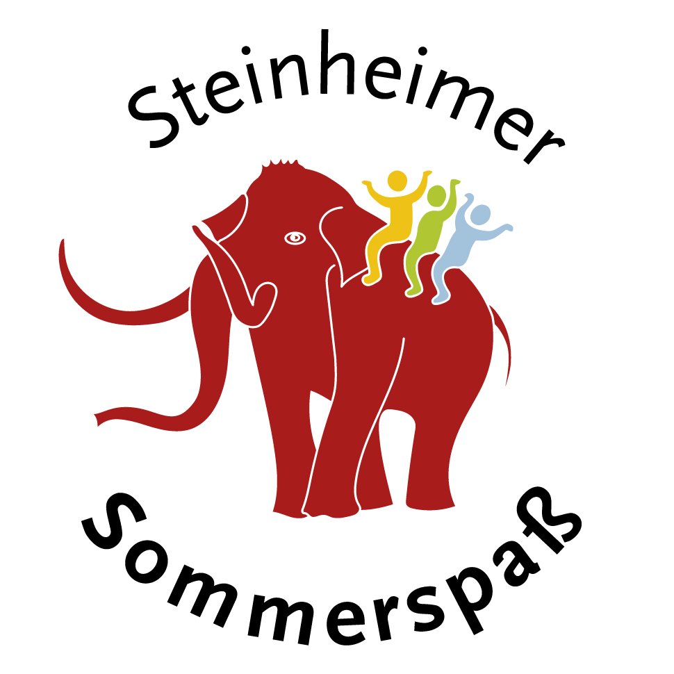 Steinheimer Sommerspaß Logo mit Steppi und Kindern